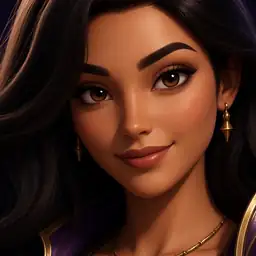 Vespera's animated idle avatar