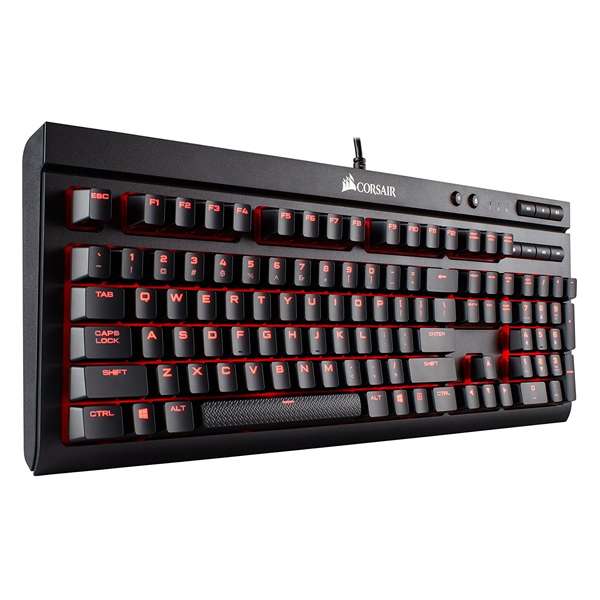 Corsair Vengeance K70 Cherry MX Red Gaming Keyboard, Red LED