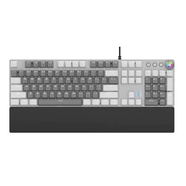 AULA F2088 Gray Mechanical Gaming Keyboard with Black Tactile Switches